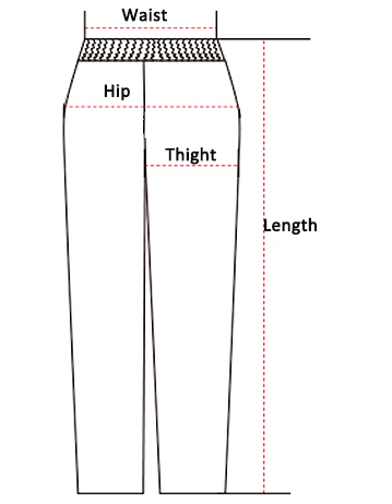 Trouser measurement detail